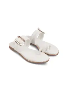 Tresmode Women Solid One Toe Flats