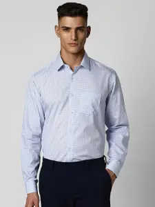 Van Heusen Spread Collar Micro Ditsy Printed Cotton Formal Shirt