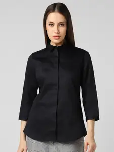Van Heusen Woman Spread Collar Cotton Regular Fit Formal Shirt