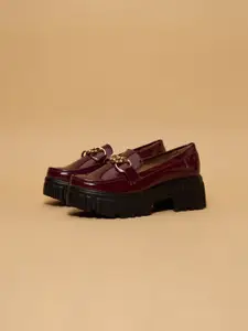 ERIDANI Cherry Embellished Chunky Loafers
