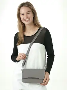 Toteteca Striped PU Oversized Structured Satchel