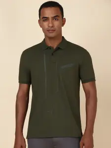 Allen Solly Men Geometric Printed Polo Collar T-shirt