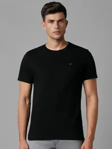 Louis Philippe Jeans Men Round Neck Slim Fit Cotton T-shirt