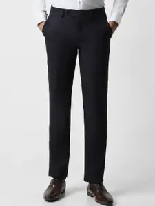 Van Heusen Men Slim Fit Mid-Rise Formal Trousers