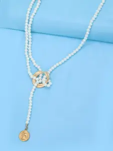 Carlton London Rose Gold-Plated Layered Necklace