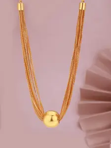 Carlton London Rose Gold-Plated Layered Necklace