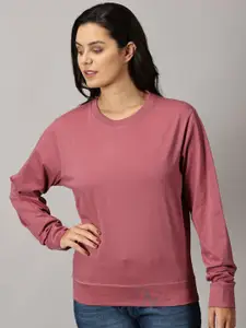THE HOLLANDER Women Solid Round Neck T-shirt