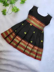 BAESD Girls Floral Printed Round Neck Ethnic Dress  for Women