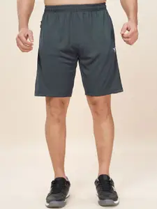 Technosport Men Plus Size Slim Fit Mid-Rise Rapid-Dry Training or Gym Sports Shorts