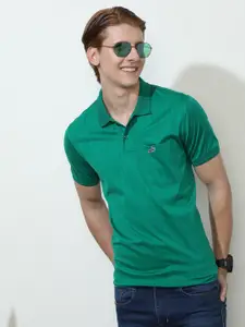 Crocodile Men Polo Collar Striped Slim Fit Pocket T-shirt