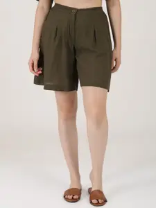 Saltpetre Women Linen Shorts
