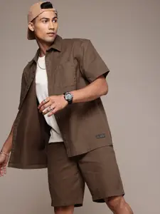 The Roadster Life Co. Pure Cotton Relaxed Fit Shirt & Shorts Co-Ords