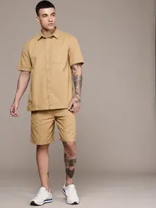 The Roadster Life Co. Pure Cotton Relaxed Fit Shirt With Shorts