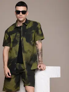 The Roadster Life Co. Pure Cotton Relaxed Fit Printed Shirt & Shorts Co-Ords