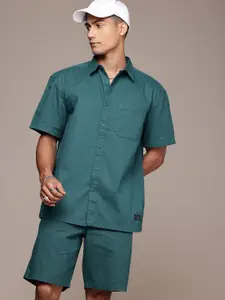 The Roadster Life Co. Men Pure Cotton Relaxed Fit Shirt With Shorts