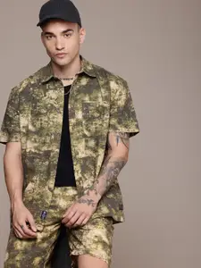 The Roadster Life Co. Pure Cotton Relaxed Fit Printed Shirt & Shorts Co-Ords