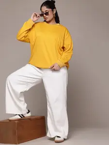 The Roadster Lifestyle Co. Plus Size Solid Sweatshirt