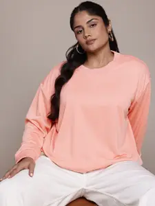 The Roadster Lifestyle Co. Plus Size Solid Sweatshirt