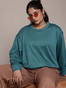 The Roadster Lifestyle Co. Plus Size Solid Sweatshirt