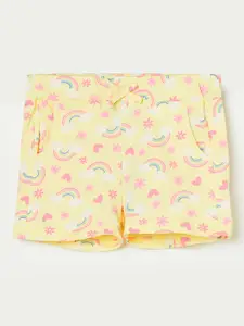 Juniors by Lifestyle Girls Conversational Printed Regular Fit Mid-Rise Shorts