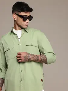 The Roadster Lifestyle Co. Textured Relaxed Fit Casual Shirt