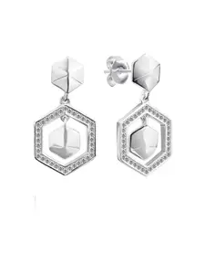 Nistra Geometric Drop Earrings