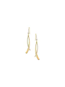 Nistra Gold-Plated Sterling Silver Geometric Drop Earrings