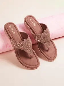 CODE by Lifestyle Women Embellished Open Toe Flats
