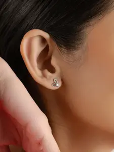 Nistra Women Heart Shaped Studs Earrings