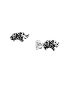 Nistra Animal Shaped Oxidised Stud Earrings