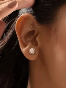 Nistra Women Circular Studs Earrings