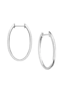 Nistra Women Oval Hoop Earrings