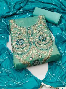 KIMISHA Embroidered Unstitched Dress Material