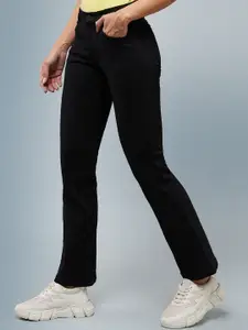 DOLCE CRUDO Women Bootcut High-Rise Stretchable Jeans