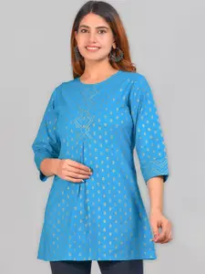 KALINI Floral Printed Pure Cotton Kurti