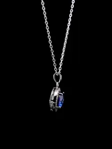 Nistra Sterling Silver Rhodium-Plated Necklace