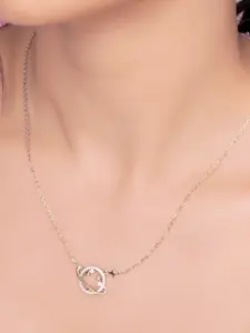 Nistra Women Sterling Silver Rhodium-Plated The Galaxy Spinner Necklace