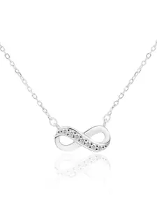 Nistra Sterling Silver Rhodium-Plated Necklace