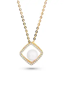 Nistra Sterling Silver Gold-Plated Necklace