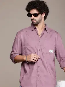 The Roadster Lifestyle Co. Textured Oversized Casual Shirt