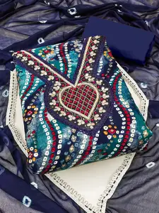 KIMISHA Printed Unstitched Dress Material