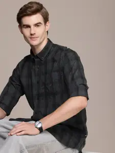 Nautica Pure Cotton Slim Fit Checked Casual Shirt