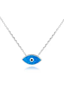 Nistra Women Sterling Silver Rhodium-Plated Necklace