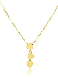 Nistra Women Sterling Silver Gold-Plated Necklace