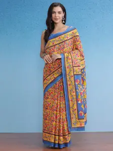 Saree mall Floral Pure Cotton Bagru Sarees