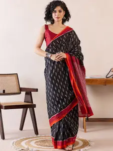 Saree mall Poly Cotton Ready To Wear Bagh Saree