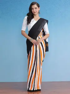 Saree mall Striped Pure Cotton Bagh Sarees