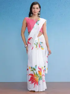 Saree mall Poly Cotton Bagh Sarees