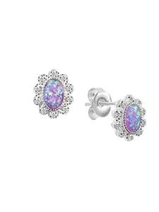 Nistra Women Floral Studs Earrings