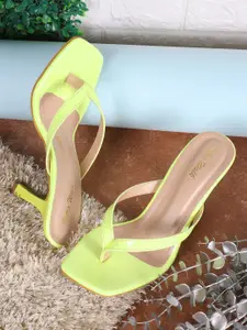 Retro Walk Open Toe Slim Heel Sandals